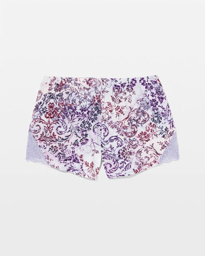LACE HARMONY LILAC Lace Trim Pajama Short