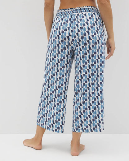 PRISM GEO MID NAVY Cropped Pajama Pants
