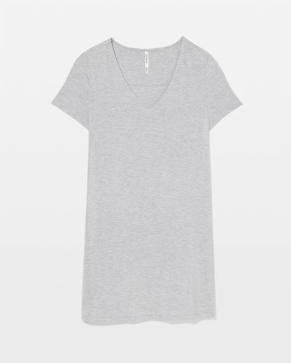 HEATHER OPAL GRAY Short-Sleeve Sleepshirt