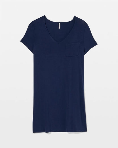 NIGHTFALL NAVY Short-Sleeve Sleepshirt