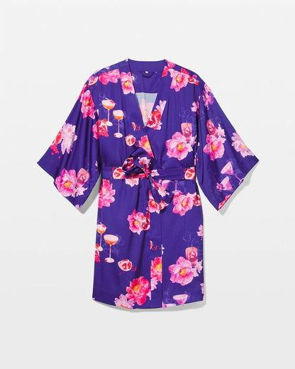 FROSTINIS PASSION FLOWER Kimono Robe