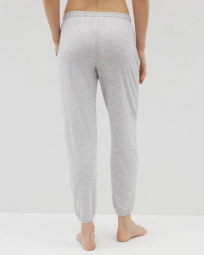 BLUE SLUB Slub Banded Ankle Pajama Pant