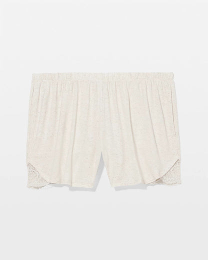 IVORY SLUB Slub Pajama Short