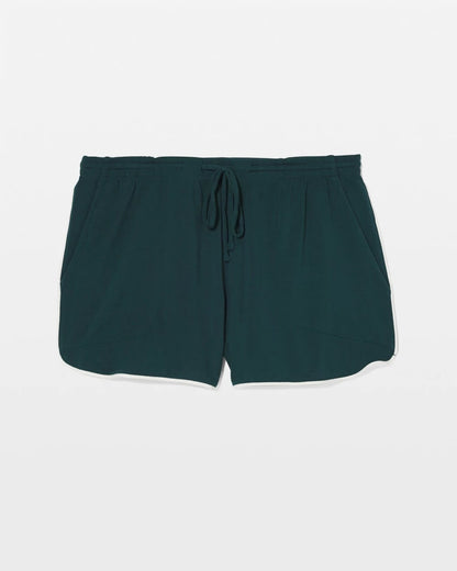DARK SEA Solid Piped Pajama Shorts