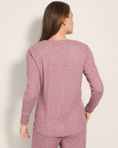 HEATHER PINOT Long-Sleeve Pajama Henley