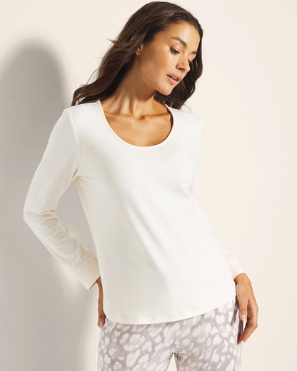 CHAMPAGNE DREAMS Long-Sleeve Pajama Top