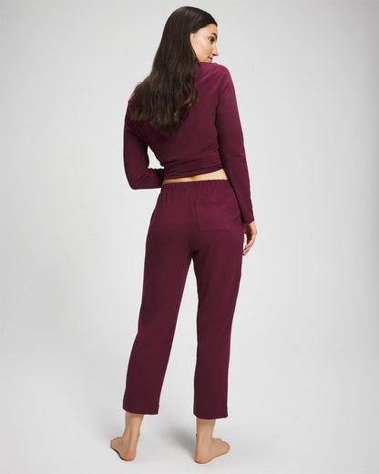 VELVET PLUM Crop Pajama Pants