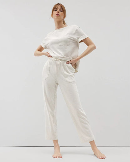 HEATHER CRYSTAL Crop Pajama Pants