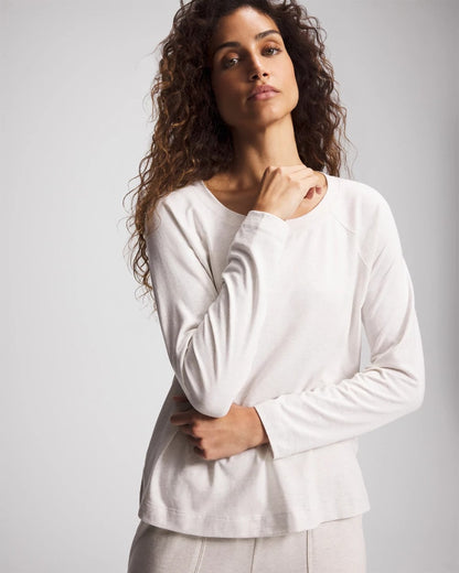 HEATHER CRYSTAL Most Loved Cotton Long Sleeve Pajama Tee
