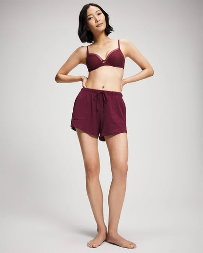 VELVET PLUM Pajama Shorts