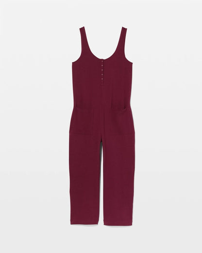 VELVET PLUM Henley Jumpsuit