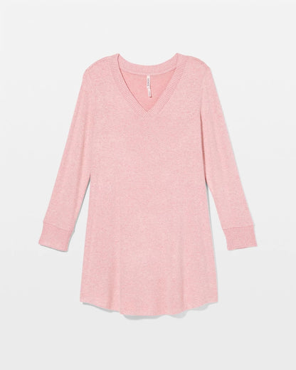 CAMEO PINK/DUSTY ROSE Long Sleeve Sleepshirt