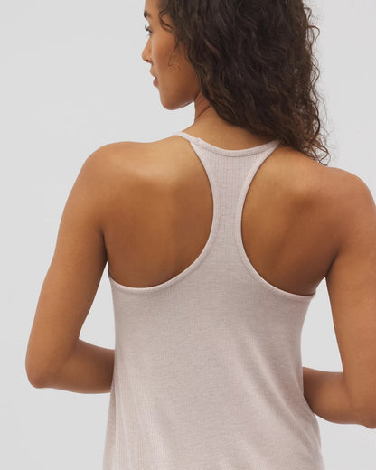 HEATHER BARELY THERE Lightweight Rib Knit Pajama Cami