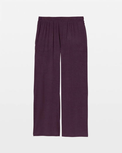PLUM PERFECT Lightweight Rib Knit Wide Leg Pajama Pants