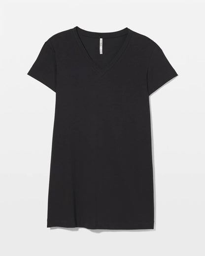 BLACK Short-Sleeve Sleepshirt