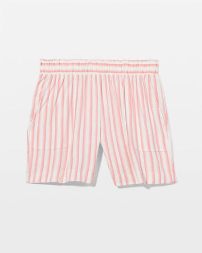 SUNNY STRIPES CHAMPAGNE Long Pajama Shorts