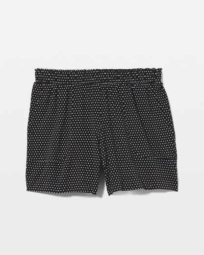 THOUGHTFUL DOT BLACK Long Pajama Shorts