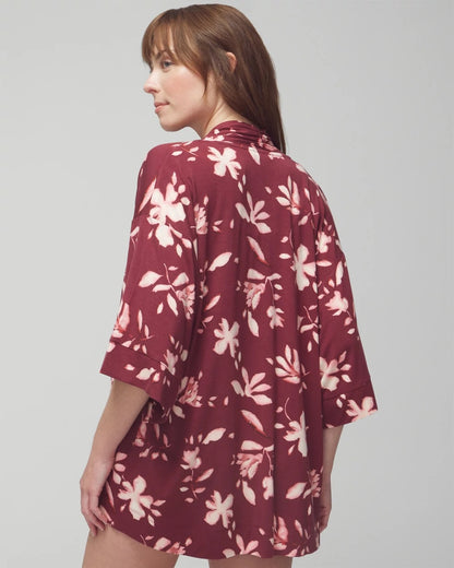 BUDDING ROMANCE VERMILL Pajama Cardi