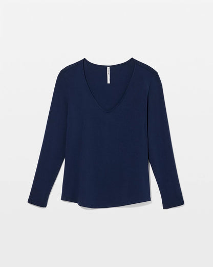 NIGHTFALL NAVY Long-Sleeve Pajama Top