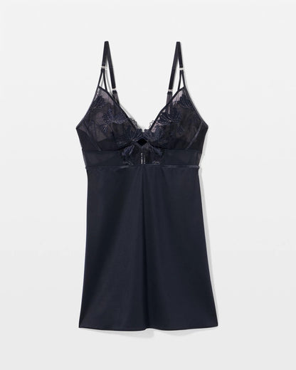 MIDNIGHT SKIES Soma’s Sexiest Luster Knit Embroidered Chemise