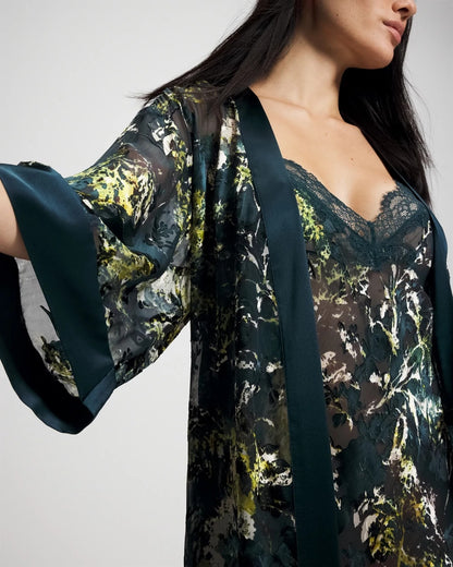 FERN FANTASY DARK HARBOUR Soma’s Sexiest Silk Burnout Robe