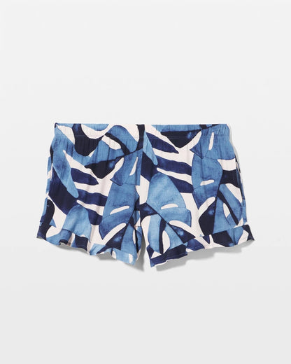TROPICAL BREEZE SKY Ruffle Pajama Shorts