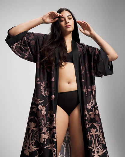 SAVANNA DAMASK BDR Long Robe
