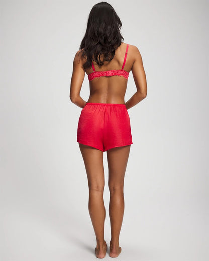 HEARTS DESIRE Lace Trim Pajama Short