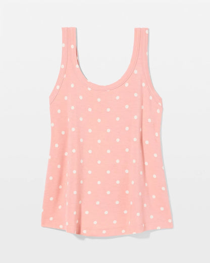 DREAMY DOT MID BLUSH PINK Pajama Tank