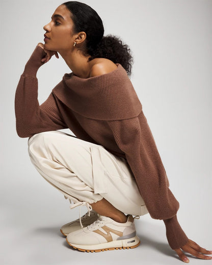 CARDAMOM Premier Knit off the Shoulder Sweater