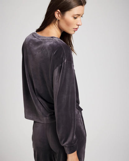 GRAY INK Velour Crewneck Sweatshirt