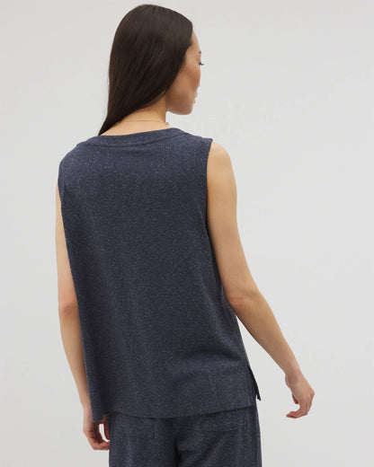 HEATHER ECLIPSE Rib Knit Sleeveless Top