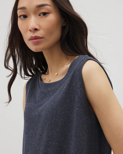 HEATHER ECLIPSE Rib Knit Sleeveless Top