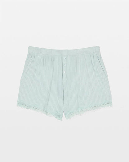 GREEN MIST Pointelle Pajama Short