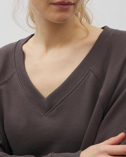 GALAXY GRAY V-Neck Sweatshirt