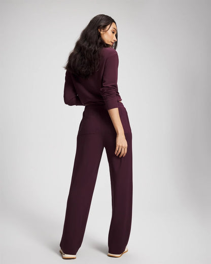 MERLOT Ultrasoft Fleece Straight Leg Pant