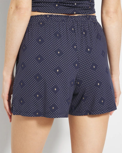 SHINE ON DOT NAVY Pajama Shorts