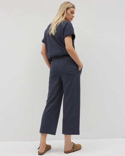 HEATHER ECLIPSE Wide Leg Crop Pant