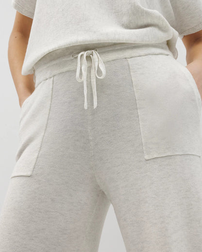 HEATHER CRYSTAL Sweater Wide-Leg Crop Pant