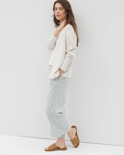 SALT MIST Cotton Open Stitch Cardigan
