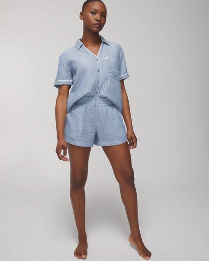 CROSSDYE VINTAGE INDIGO Pajama Shorts