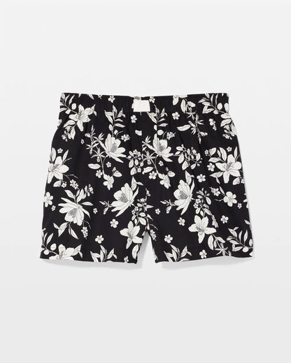 PLUMERIA DREAM BLACK Pajama Shorts