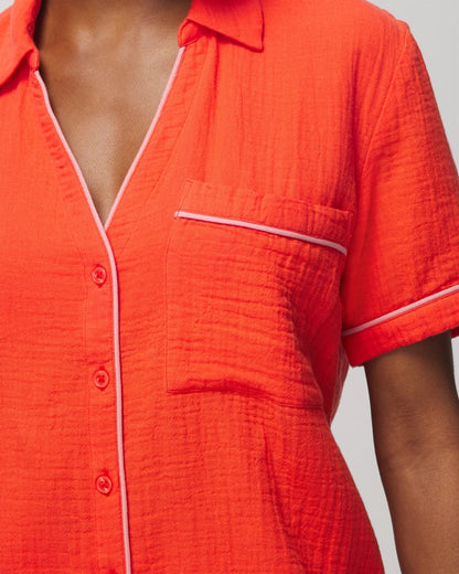 ISLAND GUAVA Short-Sleeve Pajama Top