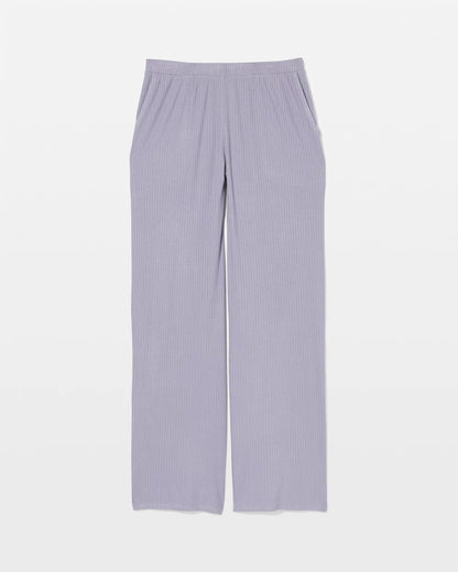 LAVENDER CLOUD Pointelle Wide Leg Pajama Pant