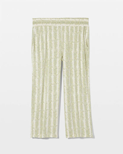 CHILL STRIPE CHAMPAGNE Cropped Pajama Pants