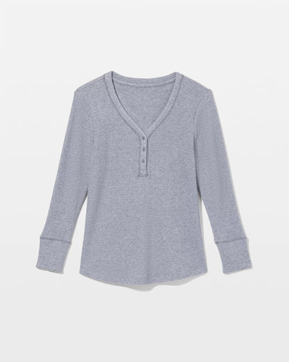 LUNAR TIDE Long-Sleeve Pajama Henley
