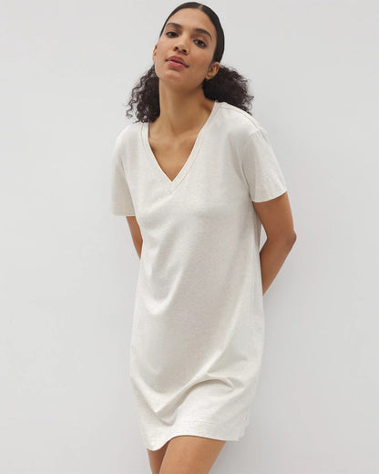 HEATHER CRYSTAL Short-Sleeve Sleepshirt