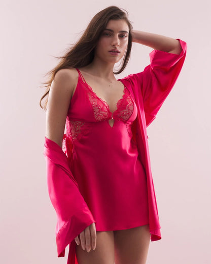 PERFECT PINK Silk Chemise
