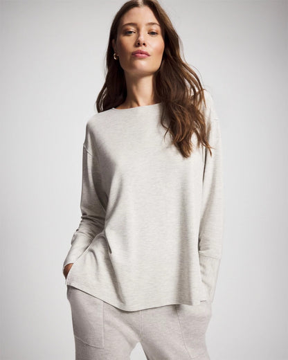 HEATHER STONE Ultra Soft Fleece Dolman Top