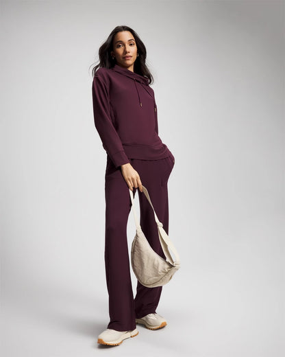 MERLOT Ultrasoft Fleece Relaxed Funnel Neck Sweatshirt